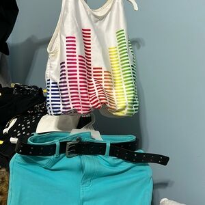 Colorful “cell phone” tap or dance costume